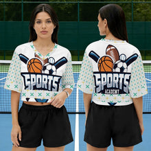 Charger l'image dans la galerie, Maillot Sport Femme Court Col V Personnalisable
