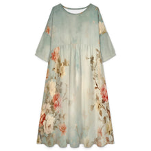 Charger l'image dans la galerie, High-waisted Babydoll Maxi Dress Garden
