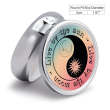 Charger l&#39;image dans la galerie, Pilulier Rond Personnalisé avec Photo | Boîte à Pilules Design
