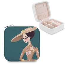 Charger l'image dans la galerie, Boîte à Bijoux de Voyage Personnalisée | Rangement Cuir PU &amp; Velours
