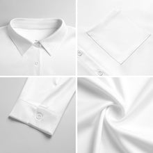 Charger l&#39;image dans la galerie, Chemise Femme Personnalisée | Blouse Épaules Tombantes Satin de Coton
