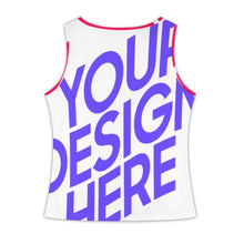 Charger l&#39;image dans la galerie, Débardeur boutonné à col en V pour femme ZBX personnalisée avec prénom motif texte (conception multi-images)
