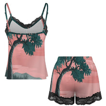 Charger l'image dans la galerie, Ensemble Pyjama Femme Caraco et Short avec Dentelle Personnalisable
