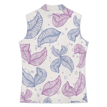 Charger l'image dans la galerie, Sleeveless Lapel Button-up Shirt Leaves, Patterns
