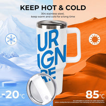 Charger l&#39;image dans la galerie, Gobelet grande capacité de 40 onzas en acier inoxydable 304 personnalisée avec prénom motif texte
