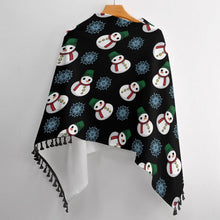 Charger l'image dans la galerie, Poncho à Franges Personnalisable | L'Élégance Chaude &amp; Chic
