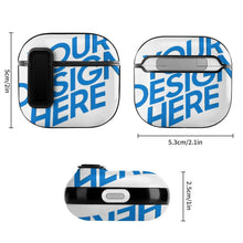 Charger l&#39;image dans la galerie, Étui pour écouteurs Apple AirPods 4 (boucle avec bordure noire) entièrement imprimé personnalisée avec prénom motif texte
