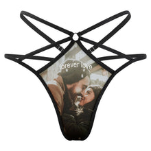 Charger l'image dans la galerie, String Personnalisé en Tulle | Lingerie Transparente &amp; Sexy | Cadeau Couple
