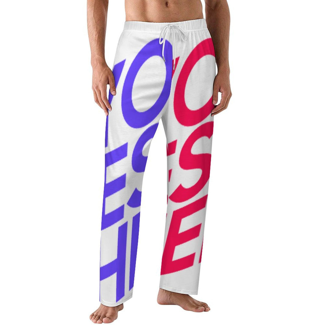 Pantalon de pyjama ample en pur coton pour homme imprimé intégral LM071 personnalisée avec prénom motif texte