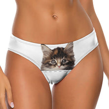 Charger l'image dans la galerie, Tanga Femme Personnalisé Photo | String 100% Coton Cadeau Drôle
