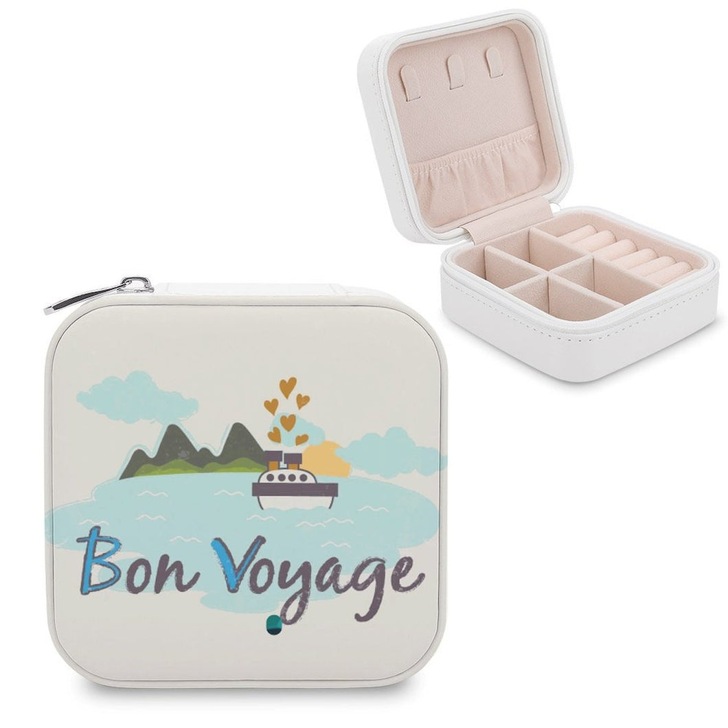 Boîte à Bijoux Personnalisée | Écrin de Voyage Carré & Chic
