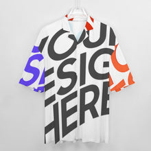 Charger l&#39;image dans la galerie, Chemise homme 100 % coton à manches courtes et col cubain SDS013 personnalisée avec prénom motif texte
