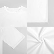 Charger l&#39;image dans la galerie, T-shirt ample pur coton épaules tombantes et manches mi-longues S28T personnalisé avec photo texte prénom
