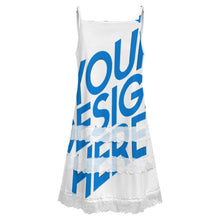 Charger l'image dans la galerie, Robe nuisette à bordure en dentelle pour femme SDS2520 personnalisé avec photo texte prénom (conception une image)
