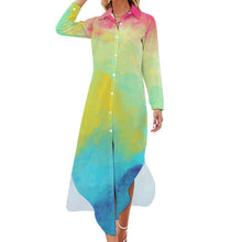 Charger l'image dans la galerie, Robe Chemise Personnalisable Manches Longues | Tissu Stretch Confort
