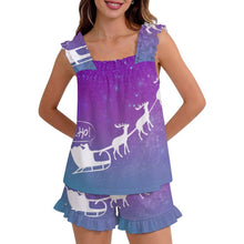 Charger l'image dans la galerie, Ensemble Pyjama Volants Haut et Short Personnalisable — Tissu Doux du S au 5XL
