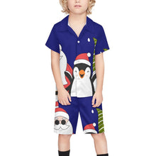 Charger l&#39;image dans la galerie, Ensemble Plage Enfant Personnalisable | Chemise &amp; Short Assortis

