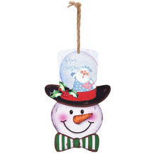 Charger l&#39;image dans la galerie, Décoration de Noël en Bois | Panneau Bonhomme de Neige à Personnaliser
