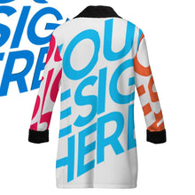 Charger l&#39;image dans la galerie, Trench-coat croisé pour homme avec col costume MWL510 personnalisée avec prénom motif texte (conception multi-images)
