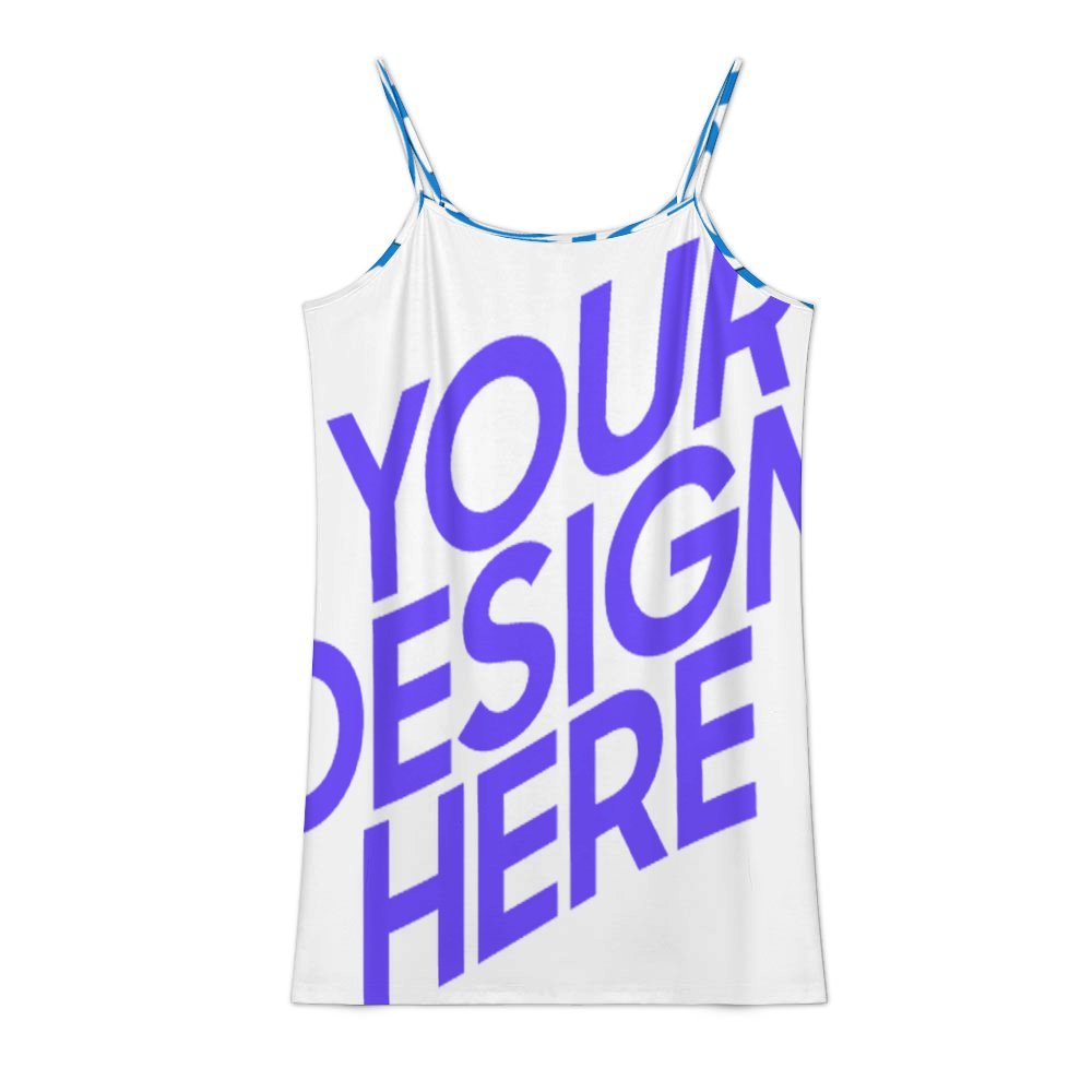Mini robe de plage à bretelles F28Q robe caraco de loisirs personnalisée avec prénom motif texte (conception multi-images)