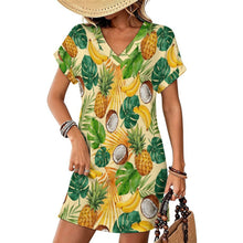 Charger l'image dans la galerie, Casual Flared Sleeve V-Neck Dress 1 (3)
