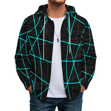 Charger l'image dans la galerie, Long Sleeved Hooded Shirt Jacket Line Curve
