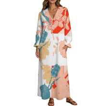 Charger l'image dans la galerie, Robe-chemise longue personnalisable à col blazer pour femme
