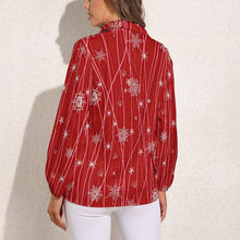 Charger l'image dans la galerie, Blouse Vintage Femme Col V - Manches Lanterne Bohème (S-3XL)
