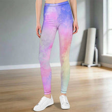 Charger l'image dans la galerie, Yoga Pants Leggings Watercolor, Dreamy

