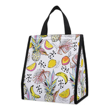 Charger l'image dans la galerie, Sac Lunch Isotherme Pliable Rétro | Design Paper Bag &amp; Velcro
