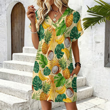 Charger l'image dans la galerie, Casual Flared Sleeve V-Neck Dress 1 (3)
