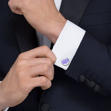 Charger l&#39;image dans la galerie, Boutons de manchette en alliage pour hommes de haute qualité pour chemises personnalisé avec photo texte prénom
