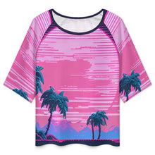 Charger l&#39;image dans la galerie, Haut Épaules Dénudées Femme Personnalisé | T-shirt Côtelé Chic

