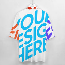 Charger l&#39;image dans la galerie, Chemise homme 100 % coton à manches courtes et col cubain SDS013 personnalisée avec prénom motif texte
