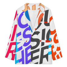 Charger l'image dans la galerie, Veste de costume formelle pour homme Z34W personnalisée avec prénom motif texte (conception multi-images)
