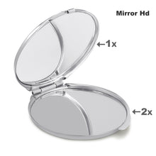 Charger l'image dans la galerie, Miroir de Poche Personnalisé : Métal &amp; Verre Argenté HD (Voyage)
