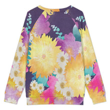 Charger l'image dans la galerie, Shoulder Length Long Sleeved Sweater Bright Flowers
