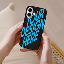 Charger l&#39;image dans la galerie, Étui de protection pour téléphone portable Apple iPhone 16 série en cuir TPU personnalisé avec photo texte prénom
