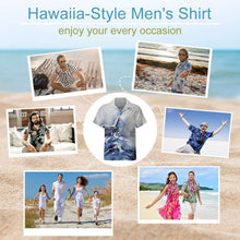 Charger l'image dans la galerie, Chemise Col Cubain Coton Personnalisable Manches Courtes Homme
