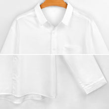 Charger l'image dans la galerie, Chemise Col Classique Coton Personnalisable Manches Longues Poche Homme
