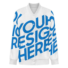 Charger l'image dans la galerie, Veste de baseball universitaire pour femme SDS2507 personnalisé avec photo texte prénom (conception une image)
