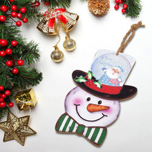 Charger l&#39;image dans la galerie, Décoration de Noël en Bois | Panneau Bonhomme de Neige à Personnaliser
