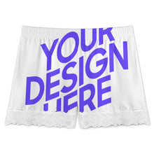 Charger l'image dans la galerie, Pantalon de pyjama court à bordure en dentelle pour femme SDS2516 personnalisé avec photo texte prénom (conception une image)
