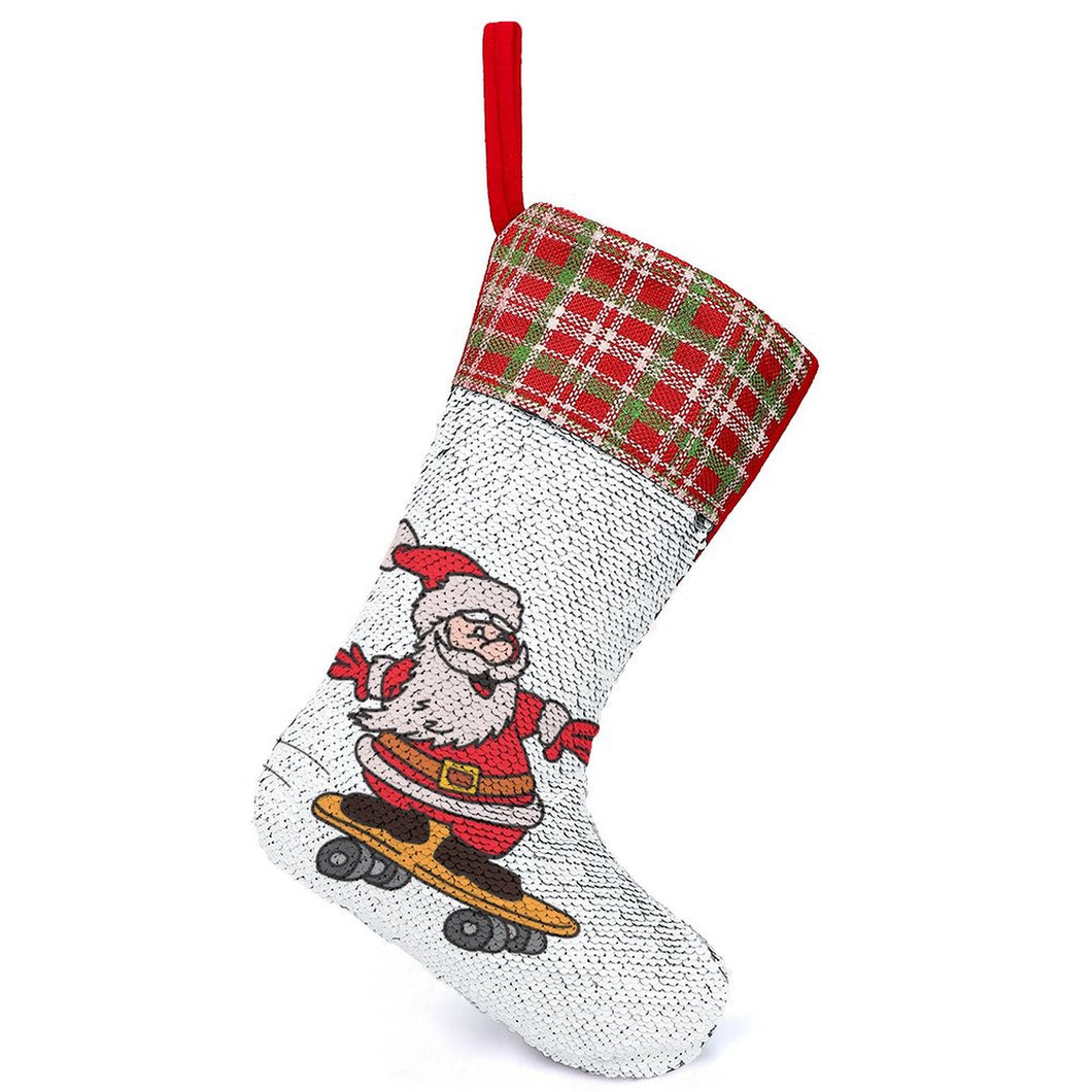 Chaussette de Noël Personnalisée | Magie des Paillettes Réversibles