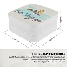 Charger l&#39;image dans la galerie, Boîte à Bijoux Personnalisée | Écrin de Voyage Carré &amp; Chic
