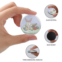 Charger l'image dans la galerie, Magnets Frigo Personnalisés Verre | Cabochon Photo 3D | Aimant Déco
