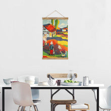 Charger l'image dans la galerie, Kakemono Lin &amp; Hêtre Personnalisé | Décoration Murale Zen Japonaise
