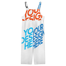 Charger l'image dans la galerie, Salopette boutonnée pour femme 20LR personnalisée avec prénom motif texte (conception multi-images)
