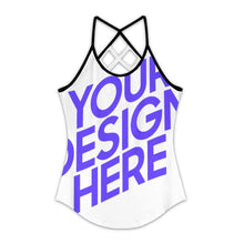 Charger l&#39;image dans la galerie, Débardeur femme TXLD gilet creux découpe dos ZTJJ personnalisée avec prénom motif texte
