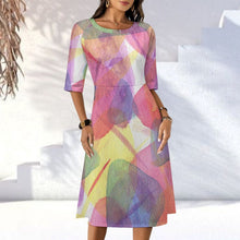 Charger l'image dans la galerie, Robe Longue Personnalisable pour Femme | Tissu Extensible &amp; Élégant
